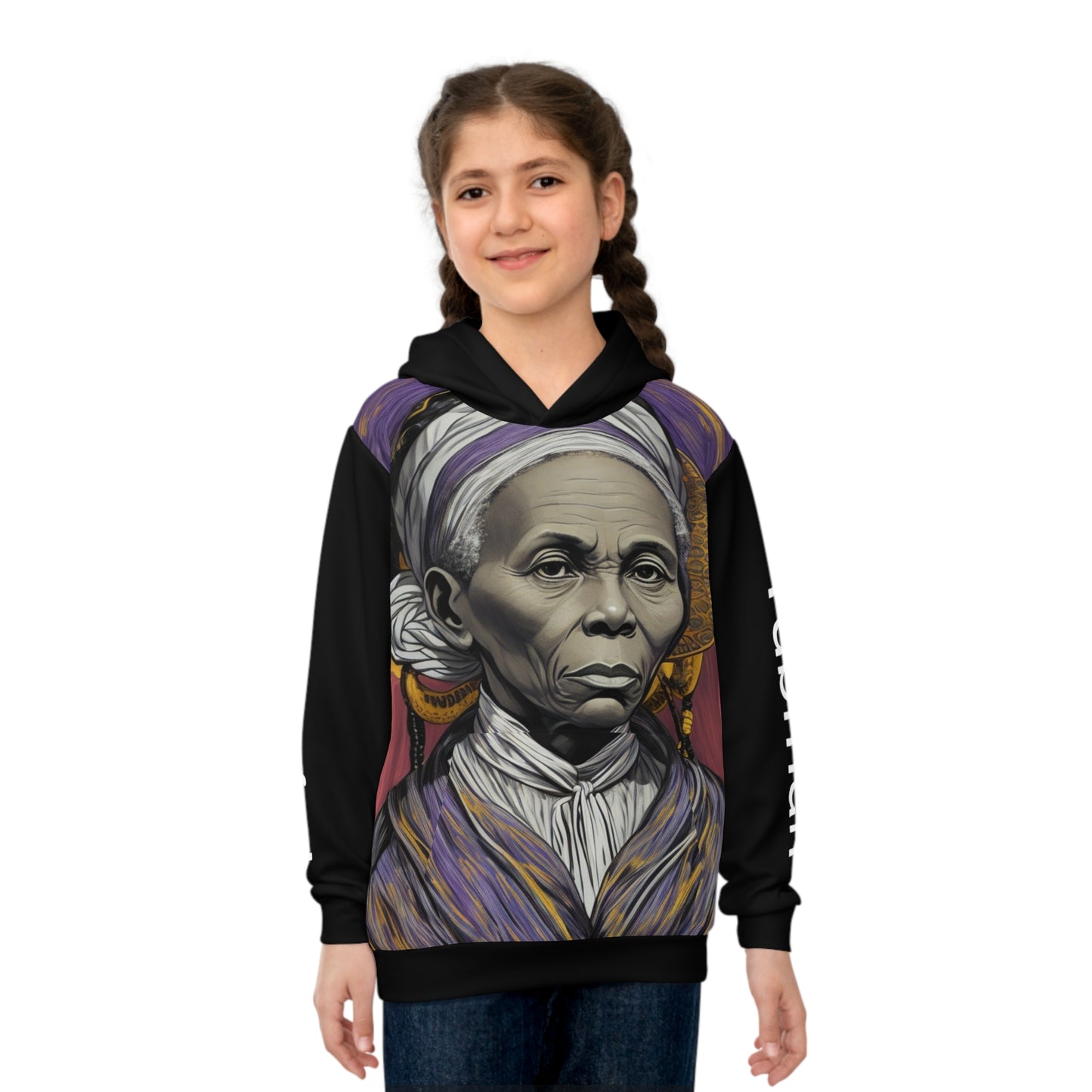 Black History - Harriet Tubman -  Children's Hoodie (AOP)